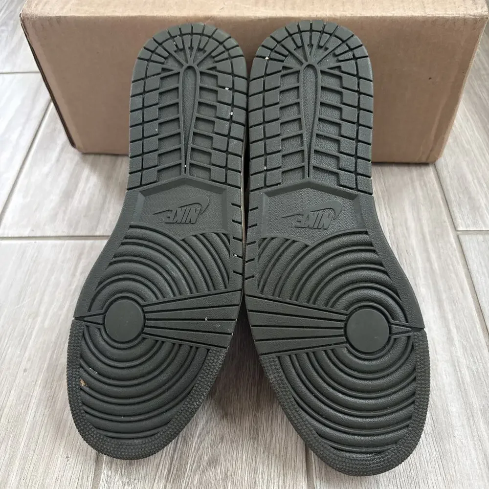 Size 13 Jordan 1 Mid Black Olive Canvas - BQ6579-001 - 2018 OG Rare